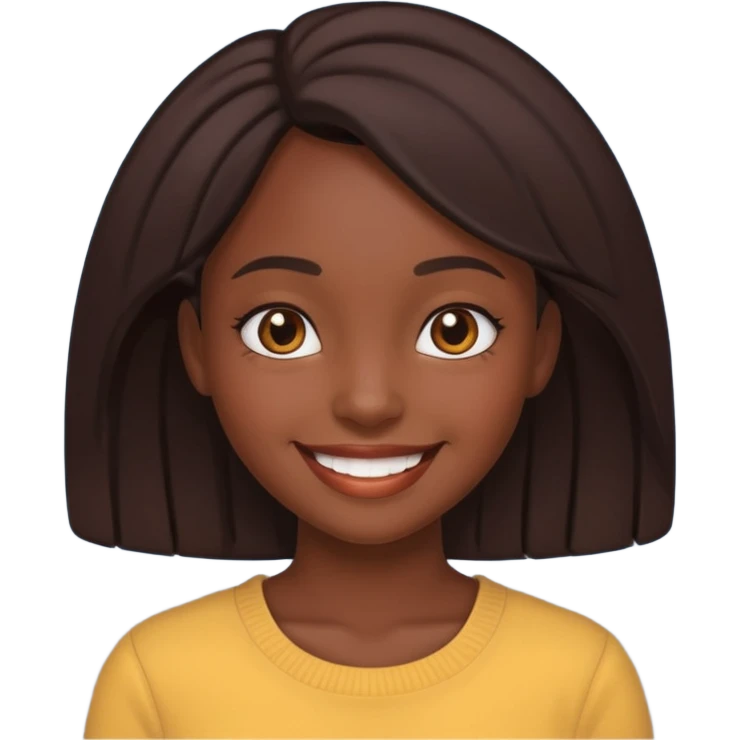 فتاه سمراء البشره emoji