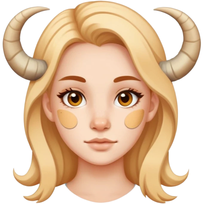 Capricorn girl wearing acne patches emoji