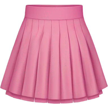  Pink pleated mini skirt, isolated emoji