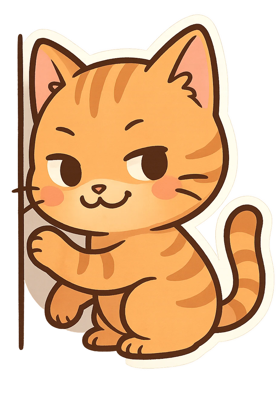 sneaky cat Sticker emoji
