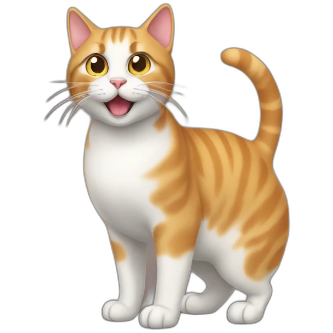 Coning cat emoji