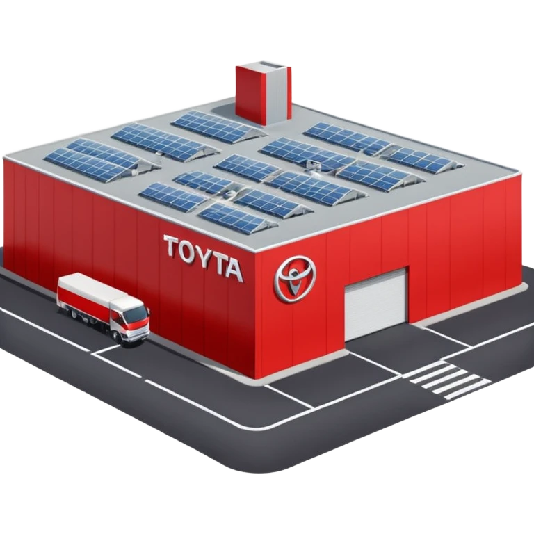 red toyota Distribution centre emoji