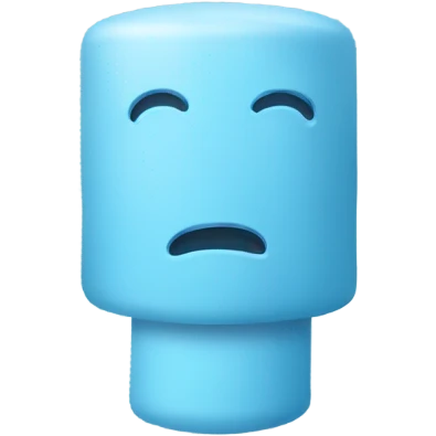 light blue weight emoji