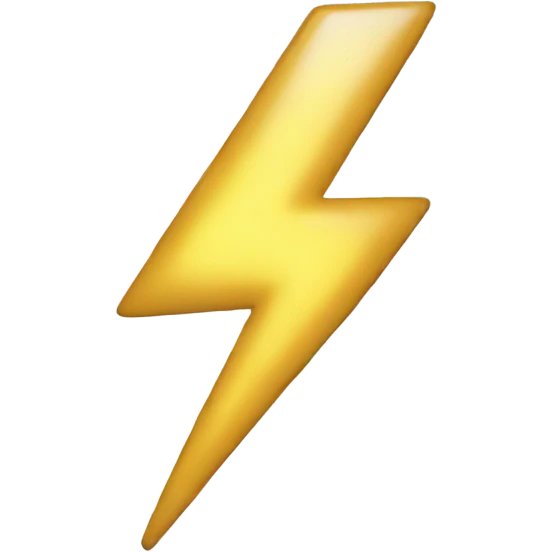 generate white lightning bolt emojie emoji