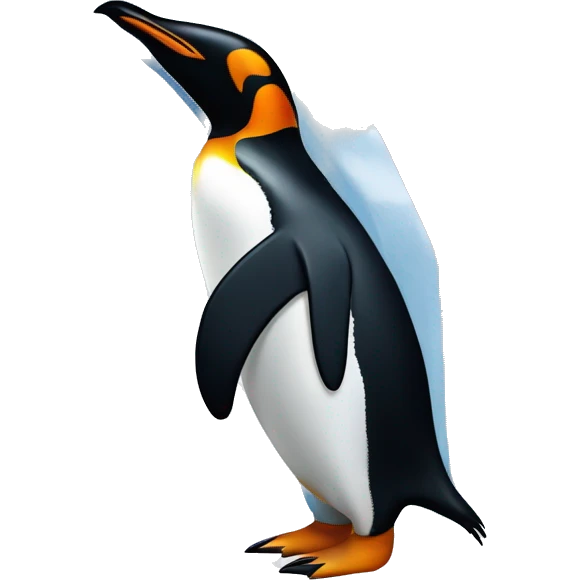 Penguin next to igloo emoji