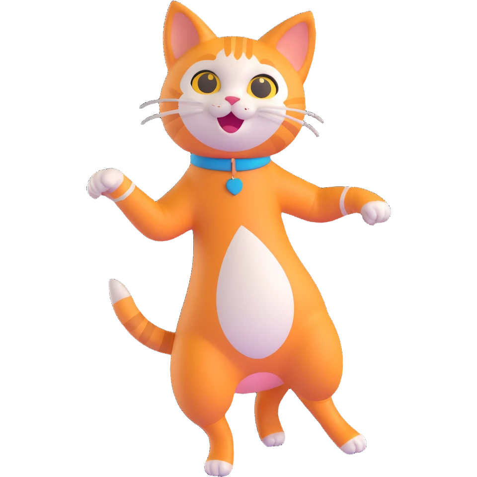 a cat dancing emoji