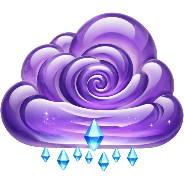 Purple amethyst cloud emoji