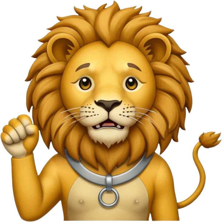 protestor lion emoji