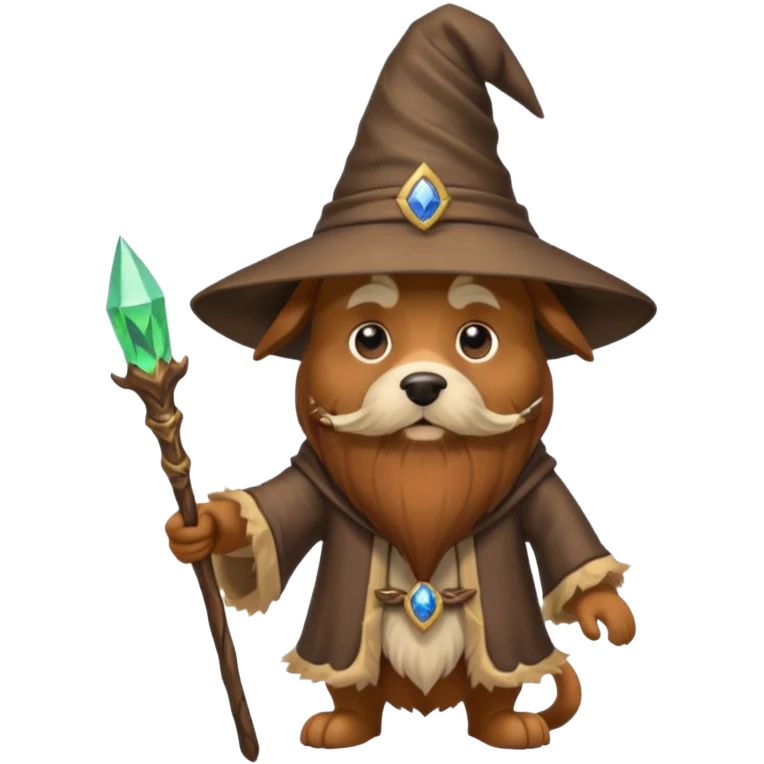 Dog wizard emoji