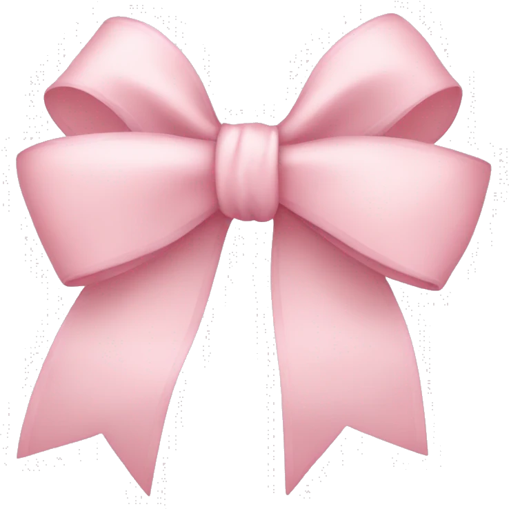 Light pink bow  emoji