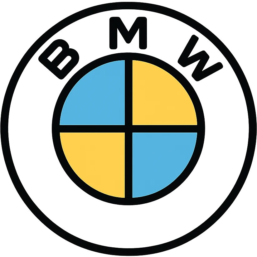 BMW logo with vibrant colors emoji