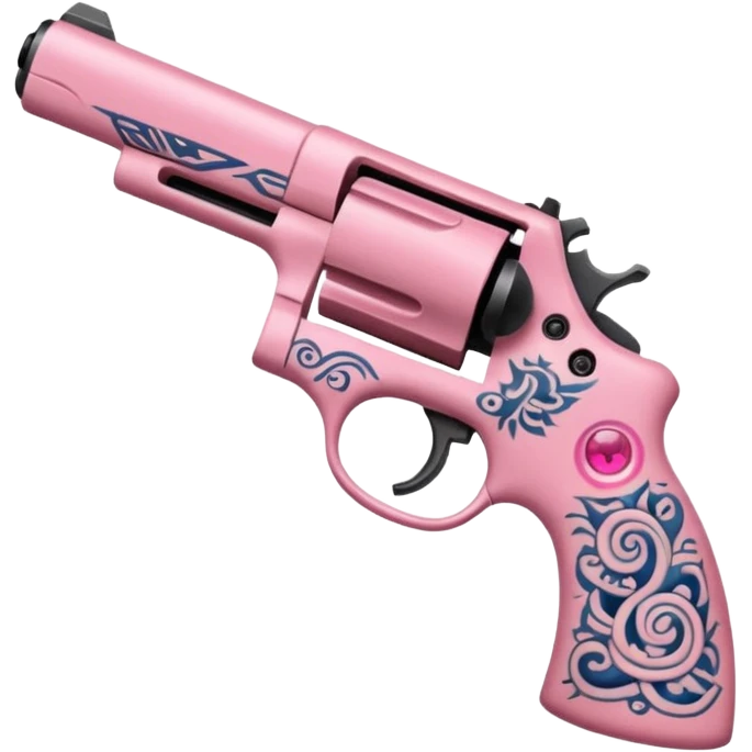 pink gun tattoo emoji