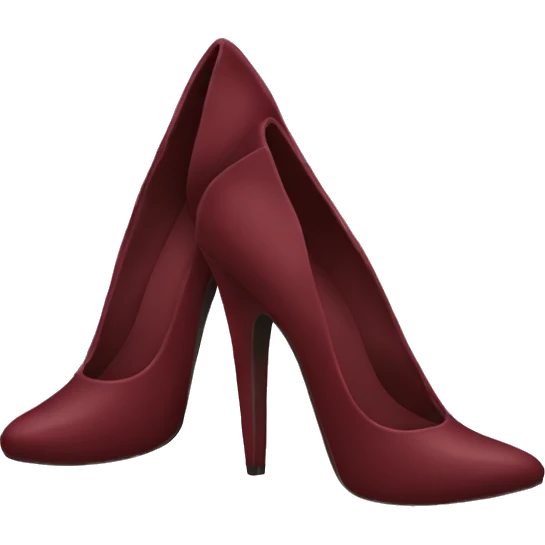 Maroon high heels  emoji