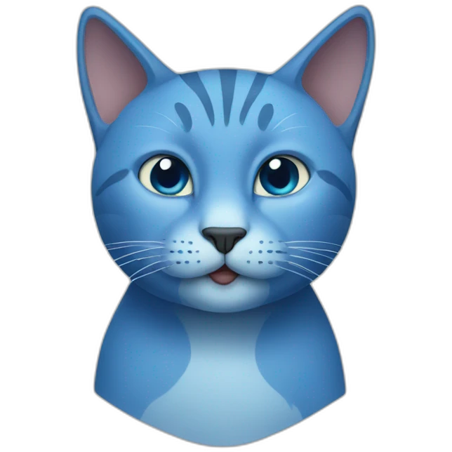 blue cat emoji