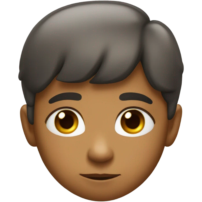 Embarrassed kid emoji