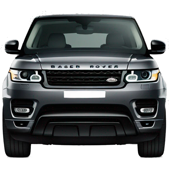 Dark grey Range Rover sport 24 edition emoji