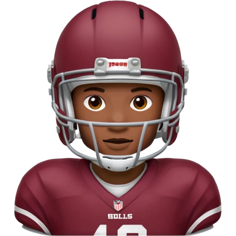 college football player Maroon color emoji