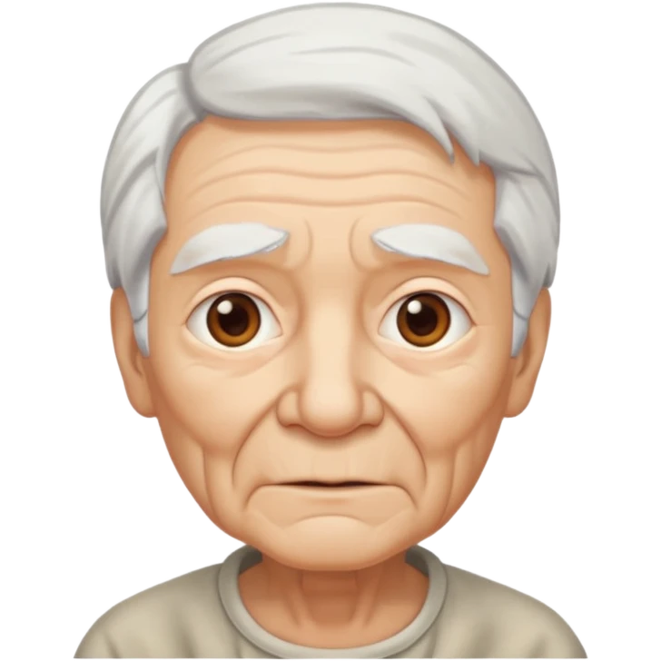 hazle mas arrugas , cabello blanco emoji