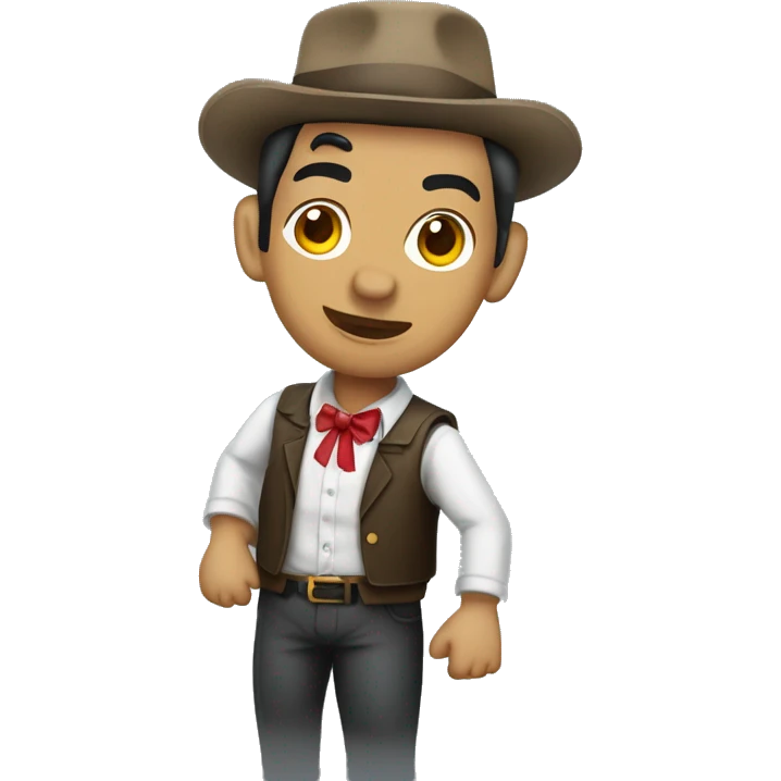 Cantinflas caminando emoji