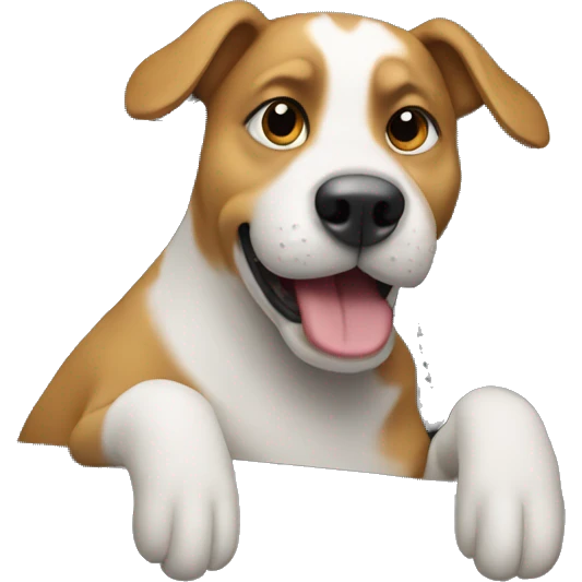 a dog in a car emoji