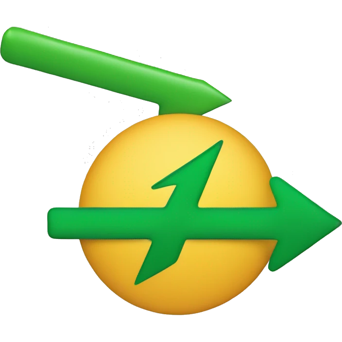 a green arrow pointing north east with the word TRENDUP on the bottom, the logo has to look like a smiling emoji emoji