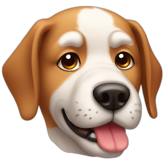 Dog feeling sick  emoji