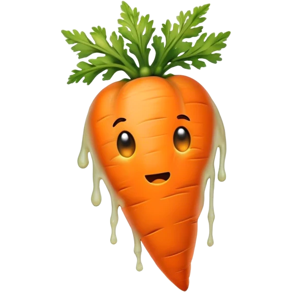 Rotten carrot emoji