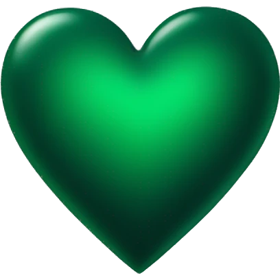 Dark green heart emoji