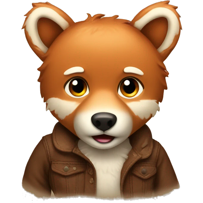 teddy bear with fox emoji