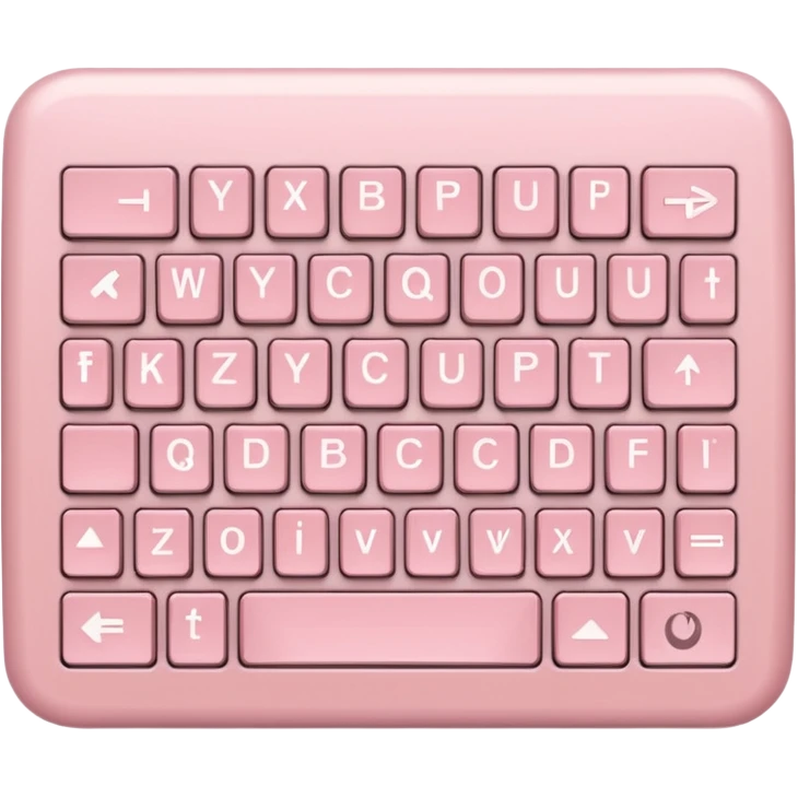 light pale pink Keyboard Shortcut emoji