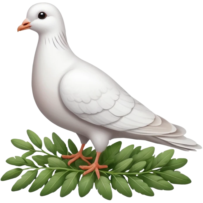 White Pigeon top the herb emoji