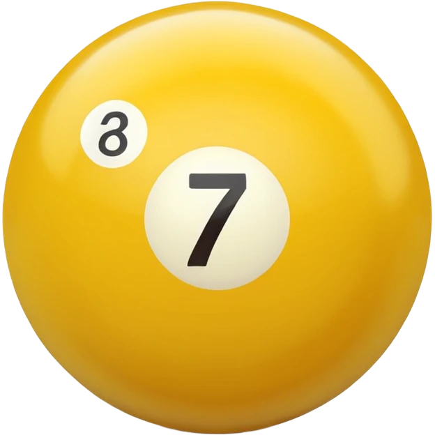 7 numbered billiard ball  emoji