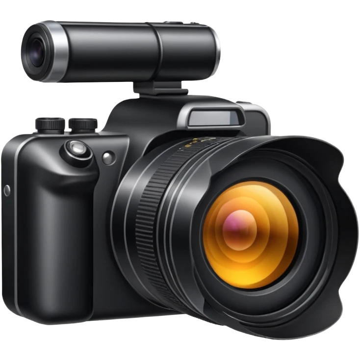 Camera with large lens emoji
