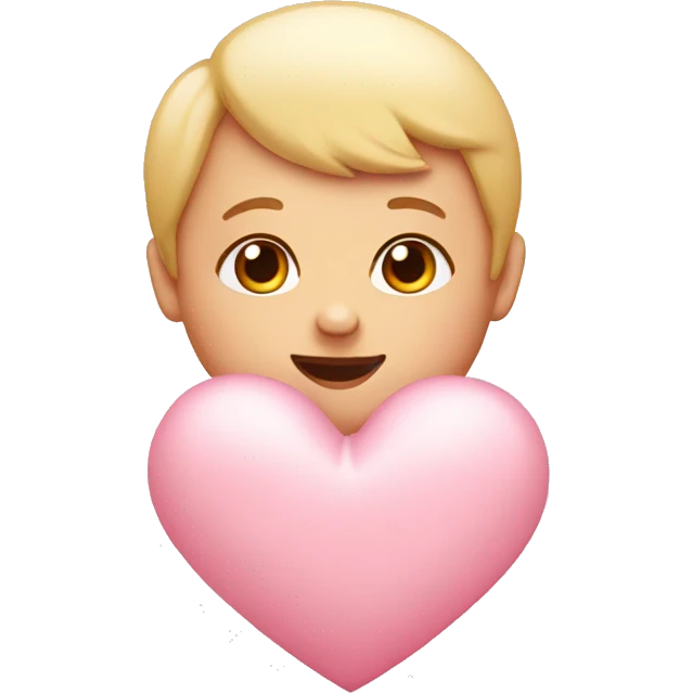 Baby pink heart emoji