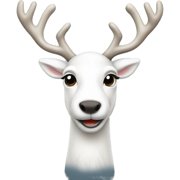 White reindeer emoji