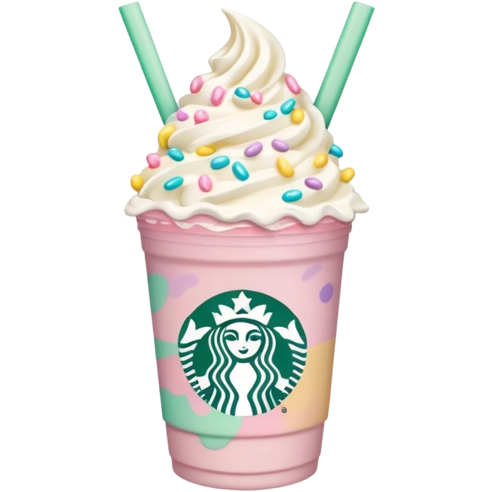 Easter themed Starbucks Frappuccino emoji