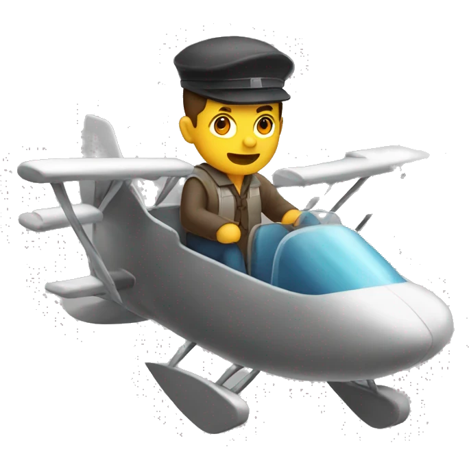 a man flying emoji