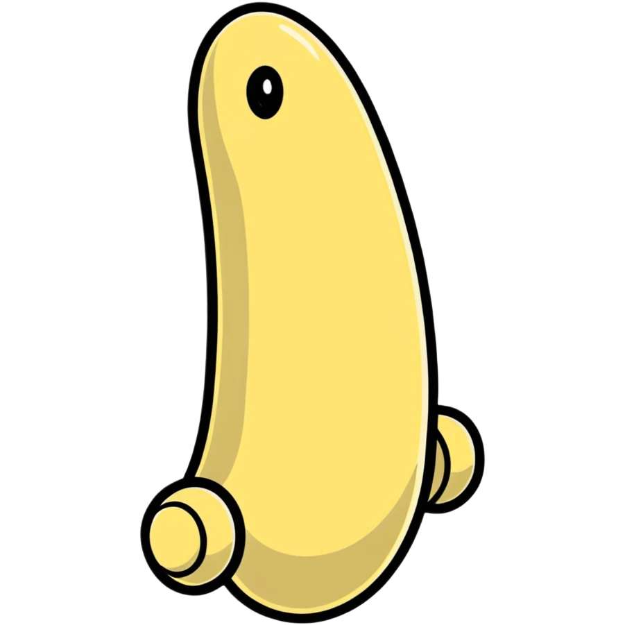 cartoonish sticker of a rubber penis emoji