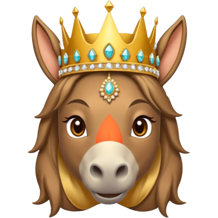 Donkey princess emoji