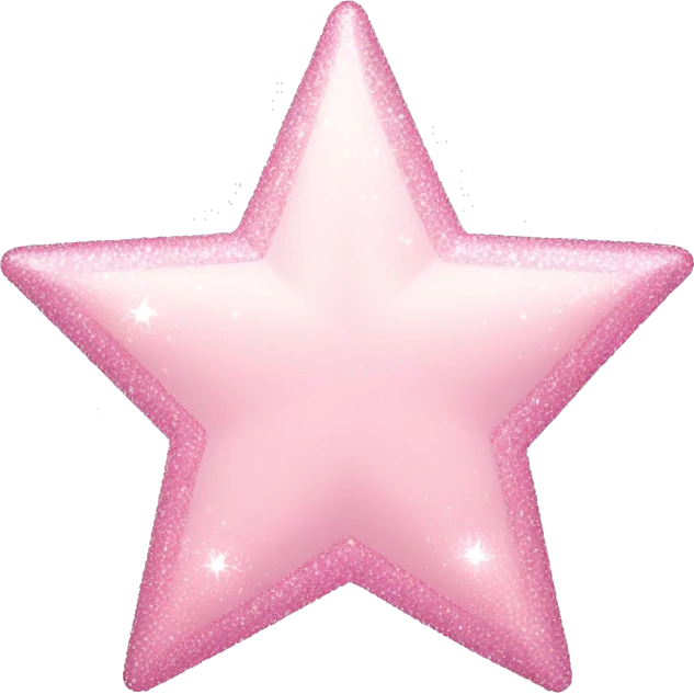 pale pink star sparkle emoji