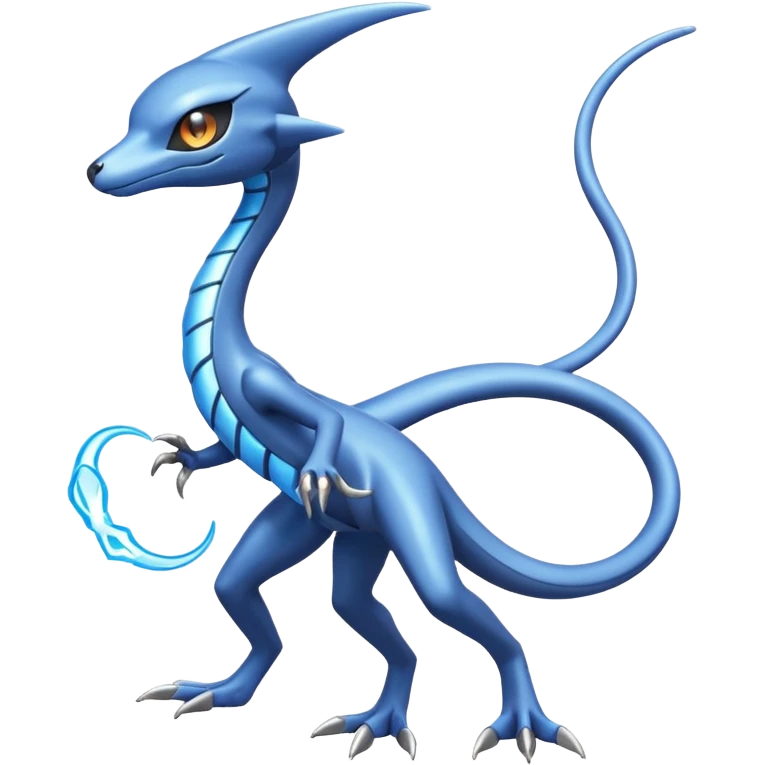  Slim Nimble Long-tailed Whip-fast Flexible Pokémon-Fakémon-Digimon-Creature, (full body) emoji