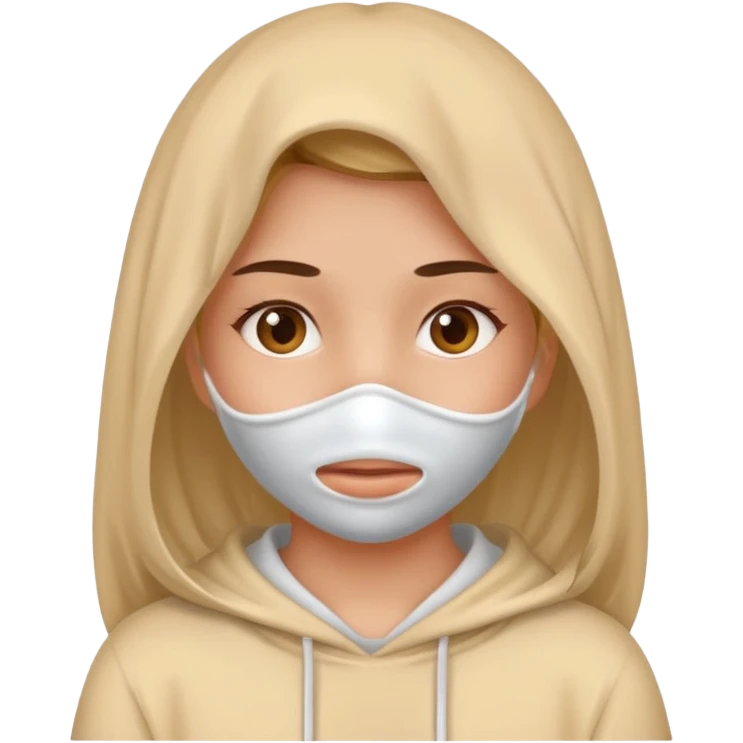 Girl semen covered face emoji