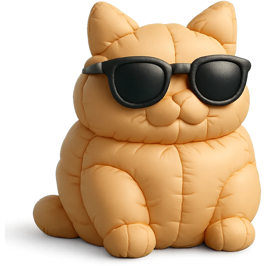 Cat wearing sunglasses emoji
