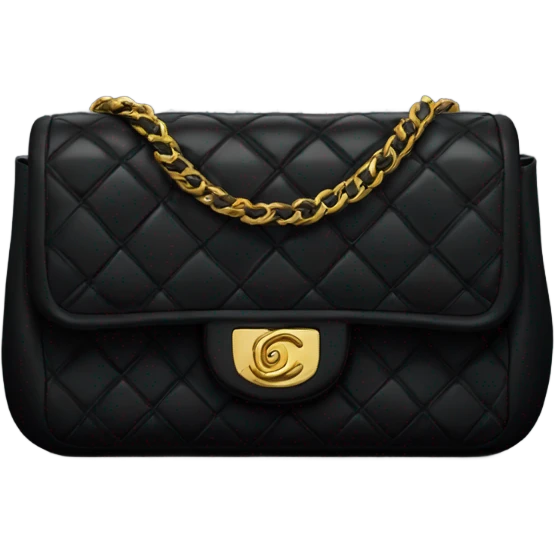 Black Chanel purse emoji