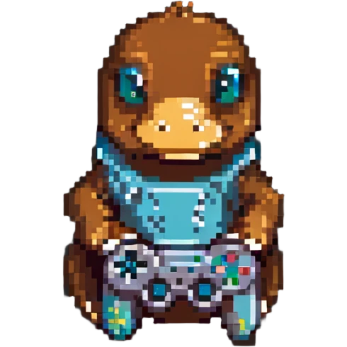 platypus with gamepad emoji