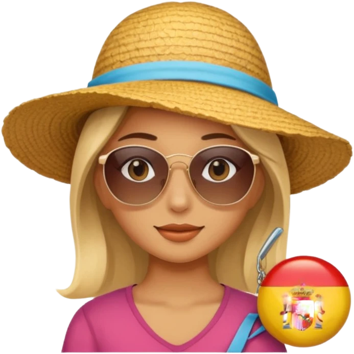 girl traveling to spain emoji