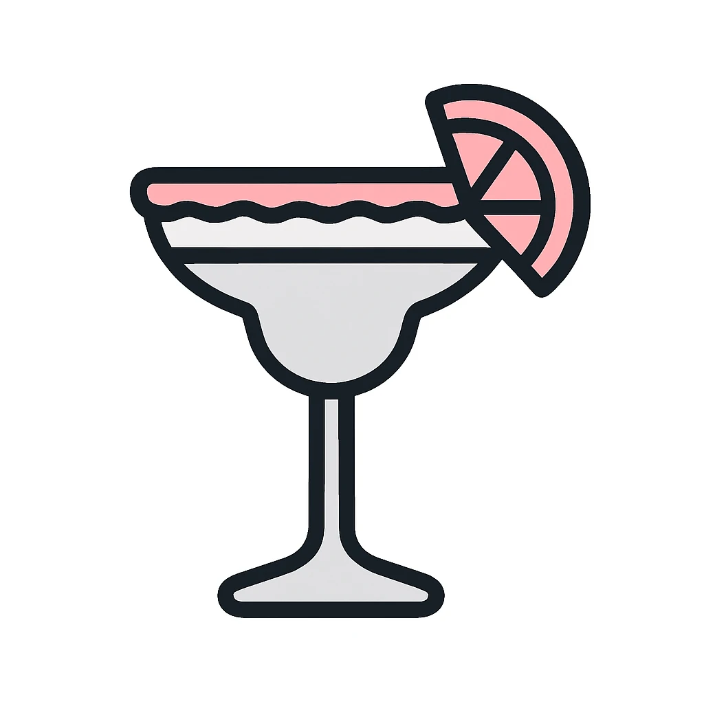 margarita in a margarita glass emoji