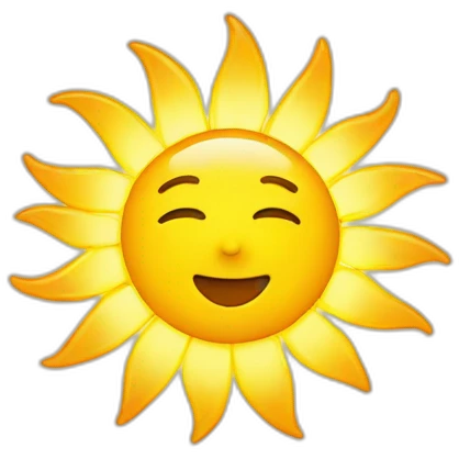 Sun shine emoji