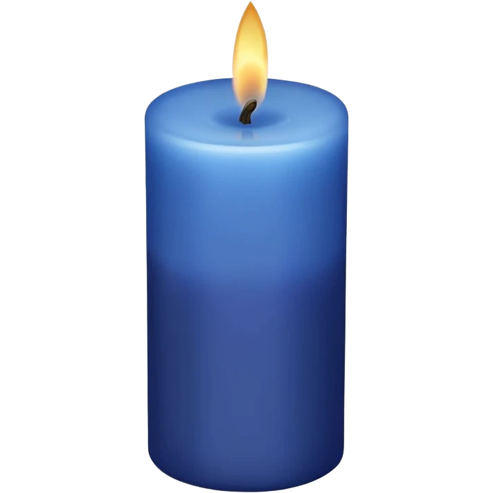 Indigo candle emoji