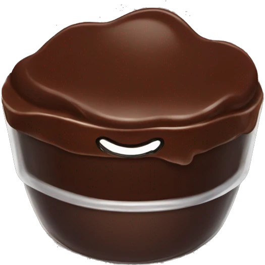 Chocolate pudding emoji